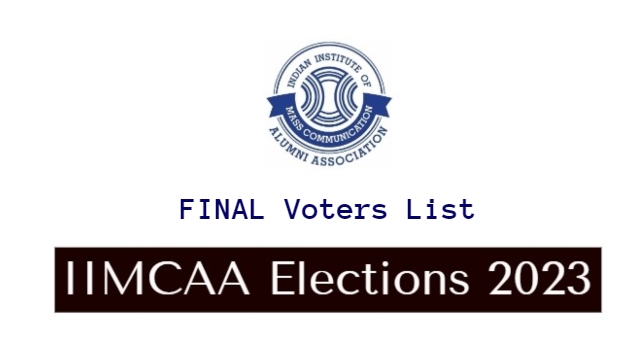 FINAL Voter List: IIMCAA Elections 2023