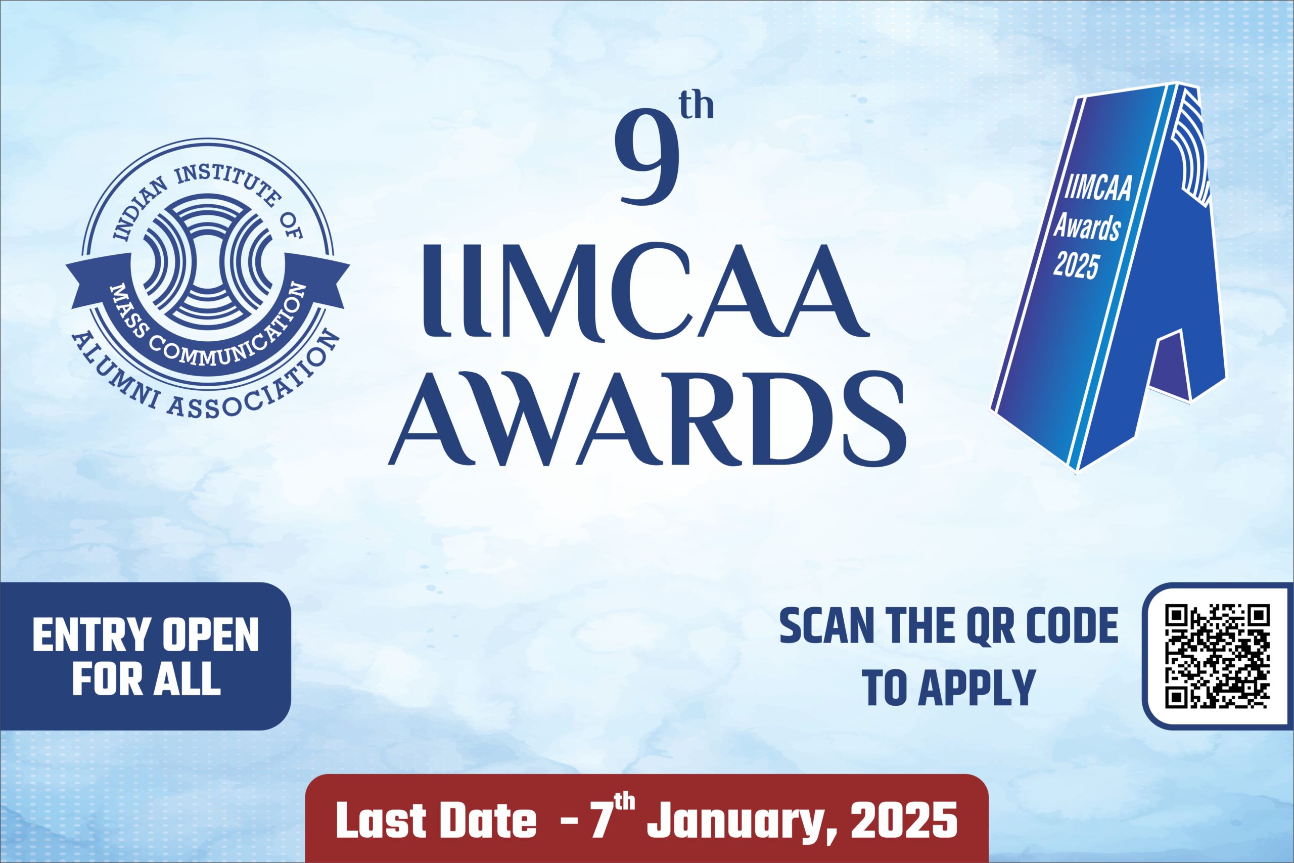 IIMCAA Awards 2025 | 12 Categories | Open For All | Rules and Guidelines to Apply | Last Date- 7th January