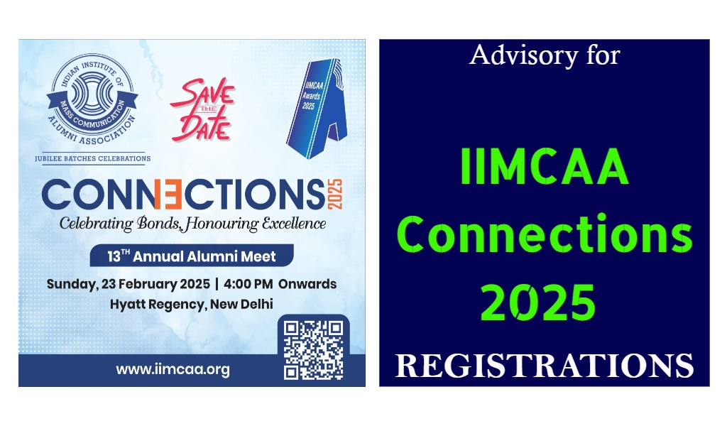 IIMCAA Connections 2025 Registrations Advisory | Hyatt Regency, New Delhi | 23 February 2025